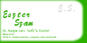 eszter szam business card